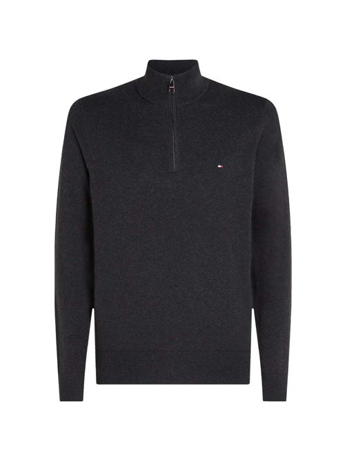 pima org ctn cashmere zip mock Tommy Hilfiger | MW0MW28049P92.P92